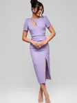 Ombre Vakarinė suknelė violetinė-mėlyna