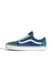VANS Sportbačiai be auliuko 'Old Skool' tamsiai mėlyna / smaragdinė spalva / balta
