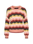 Vero Moda Petite Megztinis 'VMDOJA' geltona / rožių spalva / pastelinė rožinė / rūdžių raudona