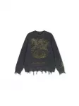 Ed Hardy Megztinis 'Los Angeles' geltona / juoda