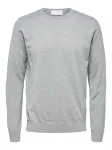 SELECTED Megztinis 'SLHBerg' pilka