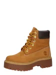 TIMBERLAND Suvarstomieji kulk&scaron;nis dengiantys batai 'Stone Street 6-Inch' ruda (konjako) / tamsiai ruda / juoda