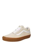 VANS Sportbačiai be auliuko 'Old Skool' smėlio spalva / balta