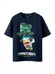 NAME IT Mar&scaron;kinėliai 'NKMNIF MINECRAFT' tamsiai mėlyna jūros spalva / neoninė mėlyna / žalia / balta