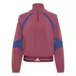 ADIDAS PERFORMANCE Sportinė striukė 'Hyperglam' tamsiai mėlyna jūros spalva / raudonai violetinė / balta