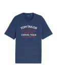 TOM TAILOR Mar&scaron;kinėliai tamsiai mėlyna / neoninė raudona / balk&scaron;va