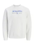 JACK & JONES Megztinis be užsegimo 'JORFREDERIKSBERG' mėlyna / margai balta