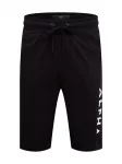 ALPHA INDUSTRIES Kelnės juoda / balta