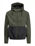 JACK & JONES Demisezoninė striukė 'JWHMASH' antracito spalva / alyvuogių spalva