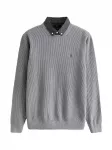 Next Megztinis pilka / juoda / balta