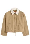 LEVI'S &reg; Demisezoninė striukė 'Loose Workwear Jacket' smėlio spalva / balk&scaron;va