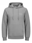 JACK & JONES Megztinis be užsegimo pilka / balta