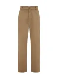 WE Fashion &bdquo;Chino&ldquo; stiliaus kelnės ruda