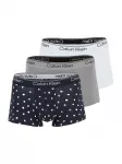Calvin Klein Underwear Boxer trumpikės tamsiai mėlyna / rusvai pilka / juoda / balta