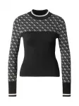 GUESS Megztinis 'AUBREY' juoda / balta
