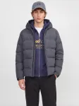 JACK & JONES Demisezoninė striukė 'JJSAGE' tamsiai pilka