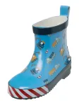 PLAYSHOES Guminiai batai 'Baustelle' tamsiai mėlyna / &scaron;viesiai mėlyna / raudona / balta