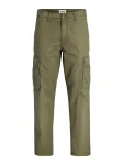 JACK & JONES Laisvo stiliaus kelnės 'JPSTKANE FRANK' alyvuogių spalva