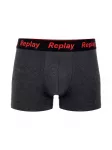 REPLAY Boxer trumpikės tamsiai pilka / raudona / juoda