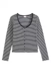 LEVI'S &reg; Kardiganas 'AUSTEN' antracito spalva / balta