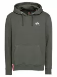 ALPHA INDUSTRIES Megztinis be užsegimo tamsiai žalia / raudona / balta