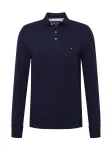 TOMMY HILFIGER Mar&scaron;kinėliai '1985 SLIM LS POLO' tamsiai mėlyna / raudona / balta