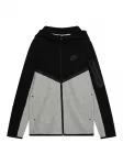 Nike Sportswear Džemperis 'TCH FLC' tamsiai pilka / margai pilka / juoda