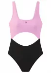 LASCANA ACTIVE Sportinis maudymosi kostiumėlis &scaron;viesiai violetinė / juoda