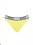VIVID Bikinio kelnaitės 'Mix&Match' citrinos spalva / juoda / balta