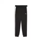 PUMA Sportinės kelnės 'ESS T7' juoda / balta