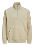 JACK & JONES Megztinis 'JORVesterbro' smėlio spalva / juoda