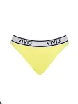 VIVID Bikinio kelnaitės 'Mix&Match' citrinos spalva / juoda / balta