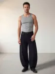 ARMIE Džinsai 'The Jonas Barrel Leg Jeans' juodo džinso spalva