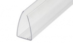 Užbaigimo profilis PC U, 6 mm, 2100 mm, skaidrus