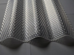 Diamond polikarbonato banguotas lak&scaron;tas, 2,8 mm, pilkas