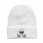 Kepurė Skull White; universalaus dydžio