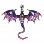 Segė Slibinas Dragon Purple; 6.2x7cm