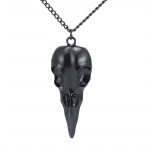 Kaklo papuo&scaron;alas Animal Skull juodos spalvos; 48x19mm