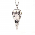 Kaklo papuo&scaron;alas Animal Skull sidabro spalvos; 48x19mm