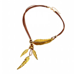 Kaklo papuo&scaron;alas Wings Brown Gold; 4.5-9cm