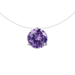 Kaklo papuo&scaron;alas Crystal Purple 307; 8mm