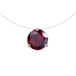Kaklo papuo&scaron;alas Crystal Red 303; 8mm
