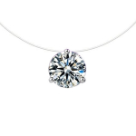 Kaklo papuo&scaron;alas Crystal White 301; 8mm