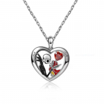 Kaklo papuo&scaron;alas Heart couple; 2.6x2.5cm