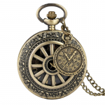 Laikrodis ki&scaron;eninis Wheel Bronze; kvarcinis