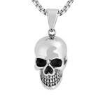 Kaklo papuo&scaron;alas Lonely Skull Silver; 20x15mm