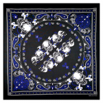 Skarelė Blue Gas Fire; 55x55cm