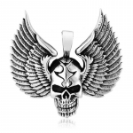 Kaklo papuo&scaron;alas Skull Wings Two; 3.5x3.1cm