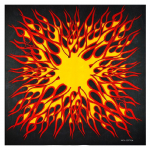 Skarelė Saulės sprogimai; 55x55cm