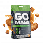 RAW POWDERS Baltymai GO MASS GAINER, 5 kg (karamelinio biskvito skonio)